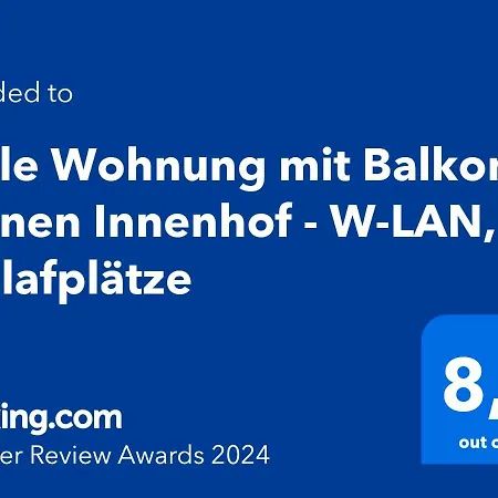 Helle Mit Balkon In Gruenen Innenhof - W-lan, 4 Schlafplaetze