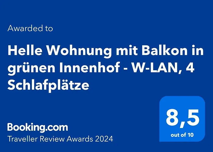 Helle Mit Balkon In Gruenen Innenhof - W-lan, 4 Schlafplaetze